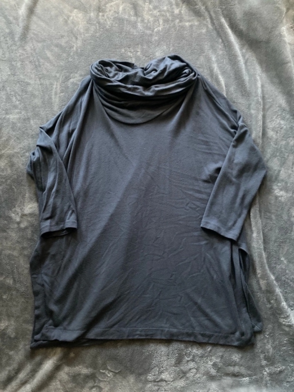 Lou & Grey Charcoal Cowl-Neck Tunic